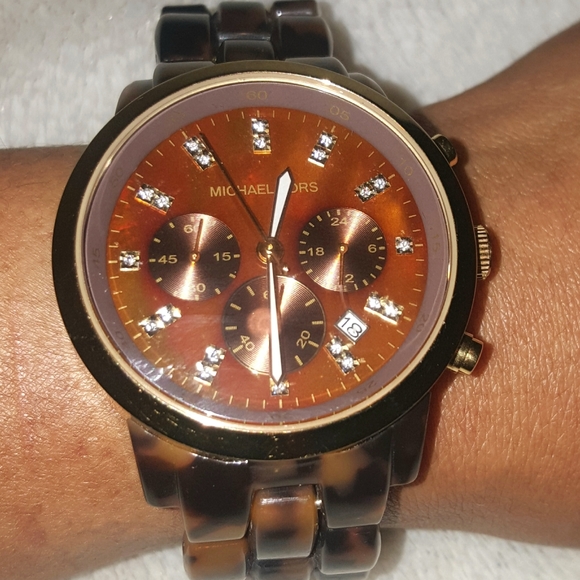 Michael Kors Accessories | Mk5216 Tortoise Shell Band Watch | Poshmark
